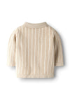 Name It Baby Boy Floppi Long Sleeve Cardigan, Beige