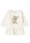Name It Baby Girl Kays Long Sleeve Tunic, Jet Stream