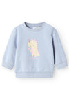 Name It Baby Girl Vrille Long Sleeve Sweater, Icelandic Blue