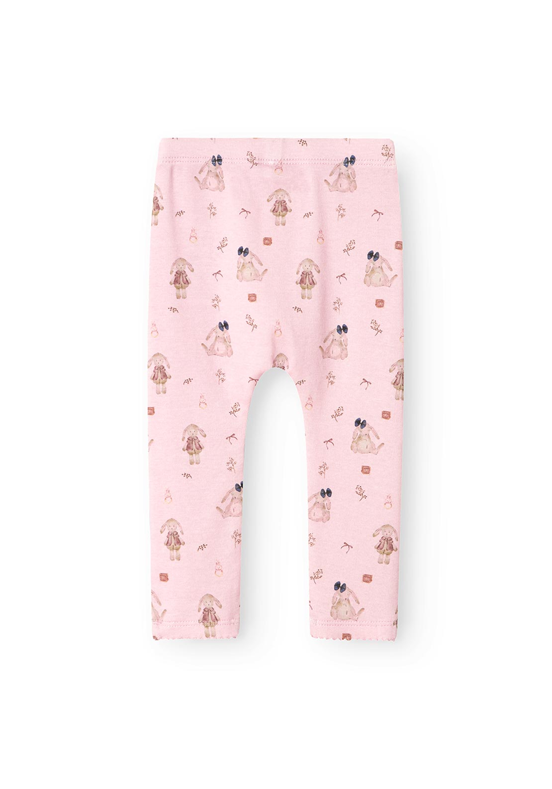 Name It Baby Girl Rabbit Print Legging, Corsage Pink