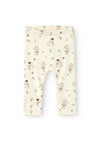 Name It Baby Girl Rabbit Print Legging, Peyote Melange