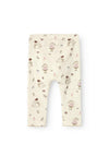 Name It Baby Girl Rabbit Print Legging, Peyote Melange