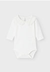 Name It Baby Girl Roselina Long Sleeve Body, Bright White