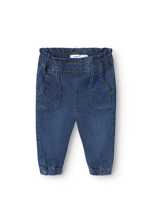Name It Baby Girl Rose Jeans, Dark Blue Denim
