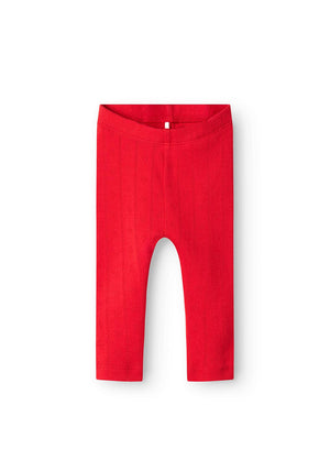 Name It Baby Girl Dagnes Heart Legging, Chinese Red