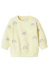 Name It Baby Girl Fantasy Long Sleeve Sweater, Pastel Yellow