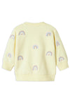 Name It Baby Girl Fantasy Long Sleeve Sweater, Pastel Yellow