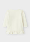 Name It Baby Girl Feva Long Sleeve Tunic, Cloud Dancer
