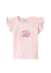 Name It Baby Girl Jussa Short Sleeve Top, Parfait Pink