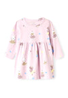Name It Baby Girl Vandora Long Sleeve Dress, Winsome Orchid