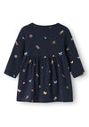 Name It Baby Girl Vandora Long Sleeve Dress, Navy Blazer