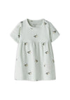 Name It Baby Girl Vandora Bee Print Dress, Green