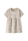 Name It Baby Girl Vandora Floral Print Dress, Beige