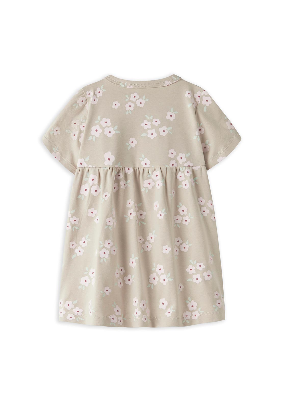 Name It Baby Girl Vandora Floral Print Dress, Beige