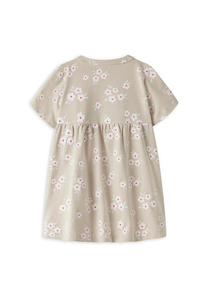 Name It Baby Girl Vandora Floral Print Dress, Beige