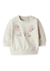 Name It Baby Girl Leo Long Sleeve Sweater, Peyote Melange