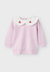 Name It Baby Girl Benine Long Sleeve Sweater, Winsome Orchid