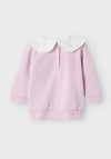 Name It Baby Girl Benine Long Sleeve Sweater, Winsome Orchid