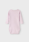 Name It Baby Girl Bolia Ribbed Long Sleeve Body, Winsome Orchid