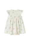 Name It Baby Girl Cherry Body Dress, White