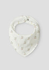 Name It Baby Girl Cherry Scarf Bib, White