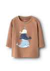 Name It Baby Boy Fakir Long Sleeve Top, Brown