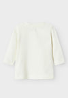 Name It Baby Boy Nors Dino Long Sleeve Top, Cream