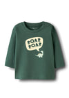 Name It Baby Boy Nors Dino Long Sleeve Top, Green