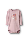 Name It Baby Girl Unicorn Long Sleeve Body, Lilac