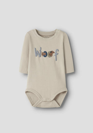 Name It Baby Boy Vroels Long Sleeve Body, Beige