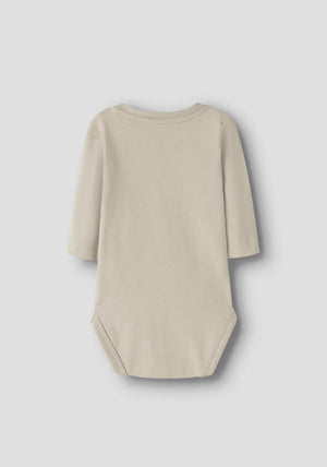 Name It Baby Boy Vroels Long Sleeve Body, Beige