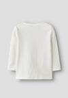 Name It Baby Boy Dino Long Sleeve Top, White