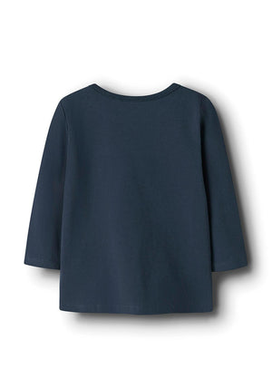 Name It Baby Boy Flop Long Sleeve Top, Navy