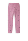 Name It Kid Girl Davina Heart Fleece Lined Leggings, Pink
