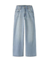Name It Kid Girl Bella Rhinestone Wide Leg Jean, Blue
