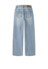 Name It Kid Girl Bella Rhinestone Wide Leg Jean, Blue