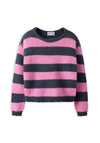 Name It Kid Girl Lelia Stripe Knit Jumper, Pink