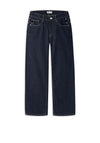 Name It Kid Girl Rose Lace Wide Leg Jean, Blue