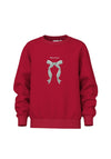 Name It Kid Girl Christmas Long Sleeve Sweater, Red