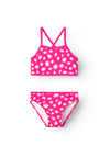 Name It Kid Girl Zimone Floral Bikini Set, Pink Yarrow
