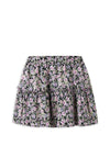 Name It Kid Girl Darta Floral Skirt, Black
