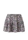 Name It Kid Girl Darta Floral Skirt, Black