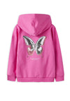 Name It Kid Girl Diviana Long Sleeve Hoody, Pink