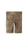 Name It Kid Girl Animal Print Bicycle Short, Brown