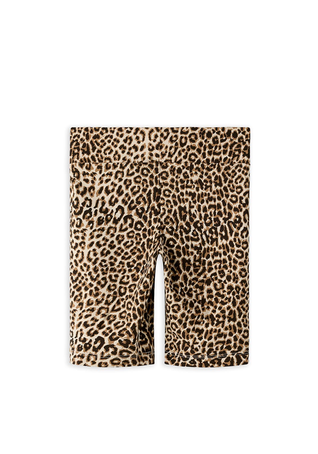Name It Kid Girl Animal Print Bicycle Short, Brown