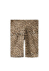 Name It Kid Girl Animal Print Bicycle Short, Brown