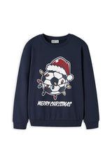 Name It Kid Boy Voluf Football Long Sleeve Sweater, Navy