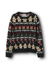 Name It Kid Boy Rasko Long Sleeve Christmas Jumper, Black