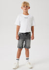 Name It Kid Boy Ryan Denim Short, Medium Grey