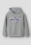 Name It Kid Girl Sofia Long Sleeve Hoodie, Grey